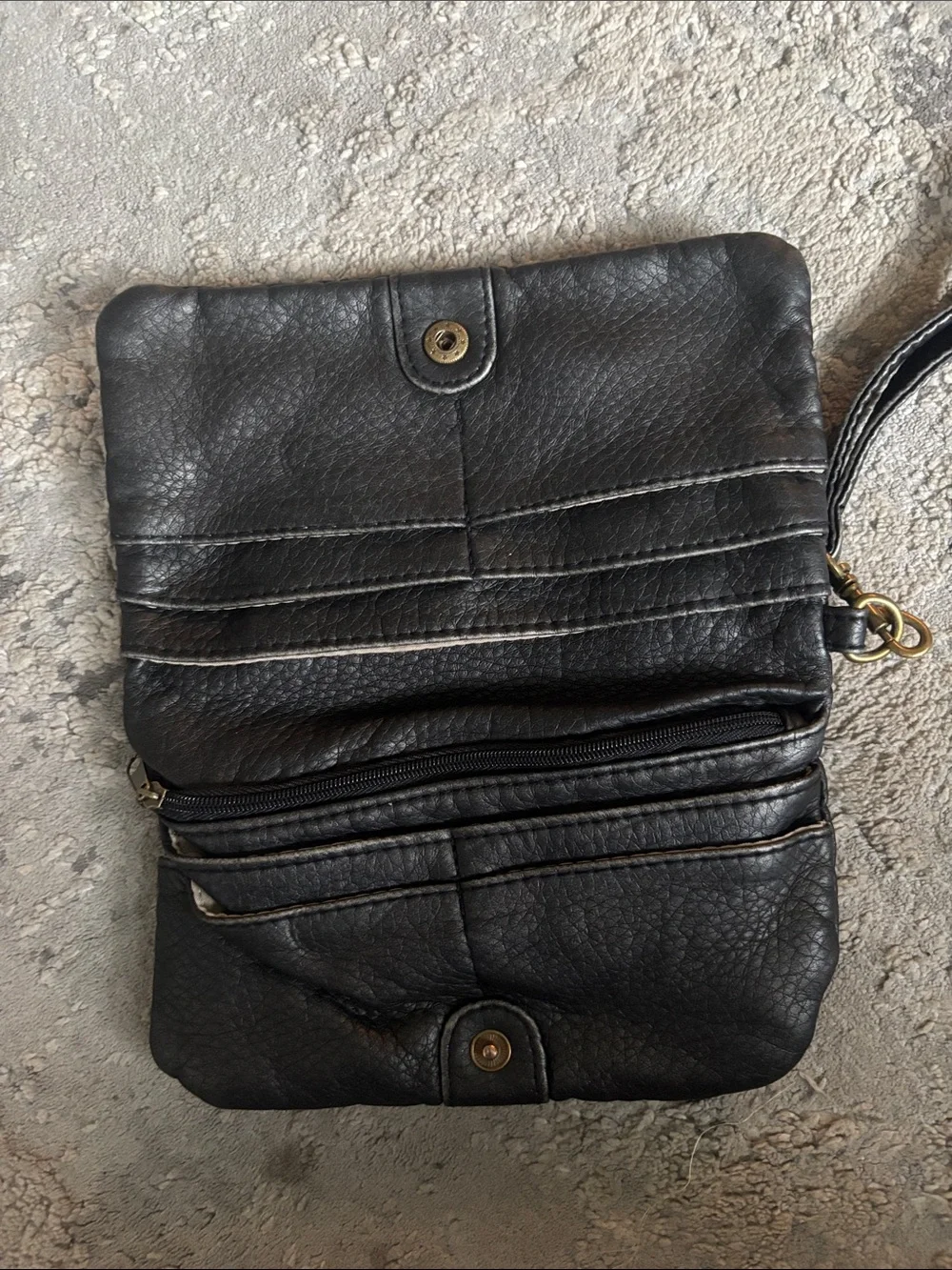 Classic Black Wristlet Clutch